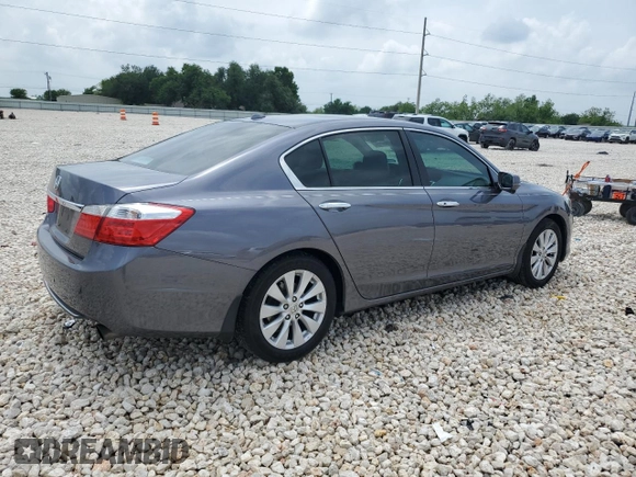2015 Honda Accord EX-L with VIN 1HGCR2F89FA202366, listed as a Copart auction lot 54794745 with 104,084 mi miles and Salvage title. Bid and sale history available at DreamBid. Image 3.