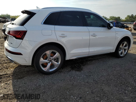 2023 Audi Q5 S line Premium Plus with VIN WA1EAAFY2P2117030, listed as a Copart auction lot 51511725 with Not provided miles and Salvage title. Bid and sale history available at DreamBid. Image 3.