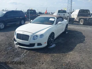 2012 Bentley Continental GT with VIN SCBGR3ZA1CC077130, listed as a IAAI auction lot 42138327 with 36,329 mi miles and . Bid and sale history available at DreamBid. Image 2.