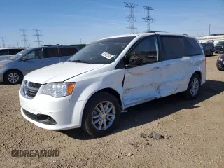 2014 Dodge Grand Caravan SXT with VIN 2C4RDGCG8ER283953, listed as a Copart auction lot 53002295 with Not Provided miles and Salvage Title. Bid and sale history available at DreamBid. Image 1.