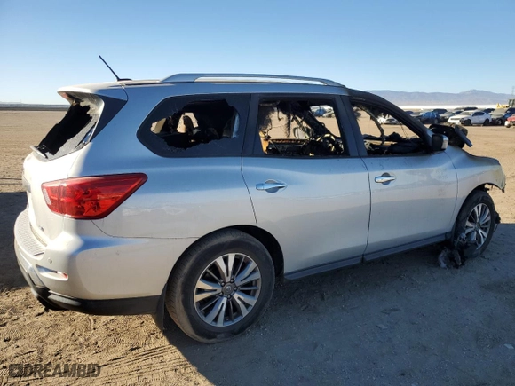 2017 Nissan Pathfinder SV with VIN 5N1DR2MN2HC641181, listed as a Copart auction lot 80501814 with 0 mi miles and Non Repairable. Bid and sale history available at carsss.com. Image 3.