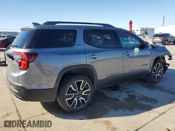 2021 GMC Acadia SLT with VIN 1GKKNMLS1MZ145794, listed as a Copart auction lot 80501034 with 143,478 mi miles and Clean Title. Bid and sale history available at carsss.com. Image 3.