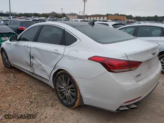 2015 Hyundai Genesis 5.0L with VIN KMHGN4JF8FU073687, listed as a IAAI auction lot 41118050 with 125,296 mi miles. Bid and sale history available at carsss.com. Image 3.