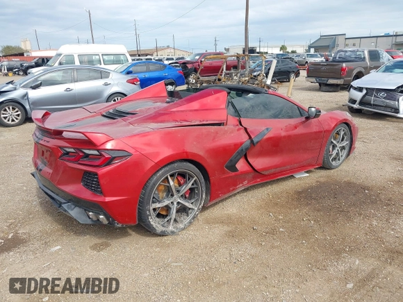 2022 Chevrolet Corvette 3LT with VIN 1G1YC3D44N5110528, listed as a IAAI auction lot 40775469 with 1 mi miles. Bid and sale history available at carsss.com. Image 4.