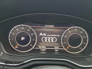 2019 Audi A5 Sportback Premium Plus with VIN WAUENCF54KA028874, listed as a Copart auction lot 48517763 with 53,105 mi miles. Bid and sale history available at carsss.com. Image 9.