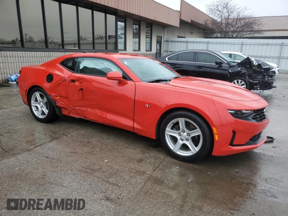 2020 Chevrolet Camaro 1LT with VIN 1G1FB1RS7L0124598, listed as a Copart auction lot 47083965 with 38,426 mi miles and Salvage Title. Bid and sale history available at DreamBid. Image 4.
