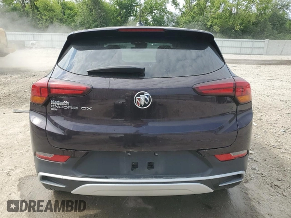 2020 Buick Encore GX Preferred with VIN KL4MMCSL4LB072806, listed as a Copart auction lot 59959465 with 50,662 mi miles and Salvage title. Bid and sale history available at DreamBid. Image 6.