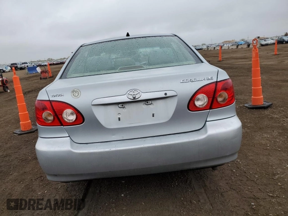 2006 Toyota Corolla CE with VIN 1NXBR32EX6Z594649, listed as a Copart auction lot 54328425 with 215,180 mi miles and Salvage Title. Bid and sale history available at DreamBid. Image 6.