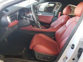 2023 Genesis G70 3.3T with VIN KMTG54TE0PU108198, listed as a Copart auction lot 46945215 with 18,856 mi miles and Non Repairable. Bid and sale history available at DreamBid. Image 7.