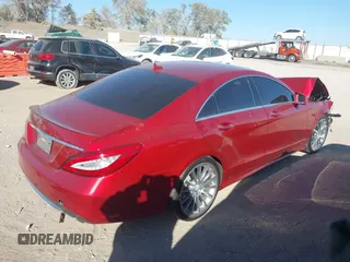 2015 Mercedes-Benz CLS-Class CLS 400 with VIN WDDLJ6HBXFA146319, listed as a IAAI auction lot 40631751 with 41,206 mi miles. Bid and sale history available at carsss.com. Image 4.