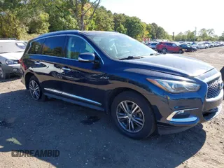 2018 Infiniti QX60 with VIN 5N1DL0MM9JC505052, listed as a IAAI auction lot 40535791 with 60,209 mi miles. Bid and sale history available at carsss.com. Image 1.