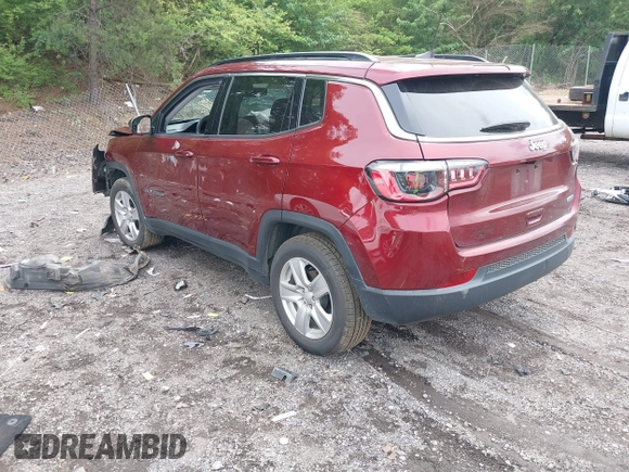 2022 Jeep Compass Latitude with VIN 3C4NJCBB9NT202123, listed as a IAAI auction lot 42234627 with 87,792 mi miles and . Bid and sale history available at DreamBid. Image 3.
