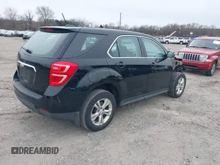 2017 Chevrolet Equinox LS with VIN 2GNALBEK6H1587846, listed as a IAAI auction lot 41612435 with 58,397 mi miles. Bid and sale history available at carsss.com. Image 4.