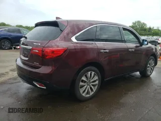 2014 Acura MDX Technology with VIN 5FRYD4H41EB028323, listed as a Copart auction lot 56938365 with Not provided miles and Salvage title. Bid and sale history available at DreamBid. Image 3.