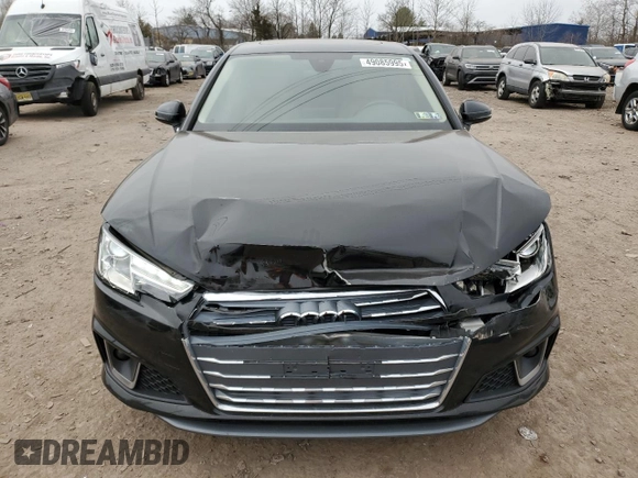 2019 Audi A4 Premium with VIN WAUDNAF4XKA108414, listed as a Copart auction lot 49085995 with 43,536 mi miles and Salvage Title. Bid and sale history available at DreamBid. Image 5.