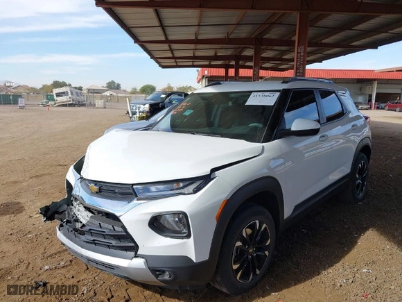2022 Chevrolet TrailBlazer LT with VIN KL79MRSL0NB039896, listed as a IAAI auction lot 41538062 with 38,865 mi miles. Bid and sale history available at carsss.com. Image 2.