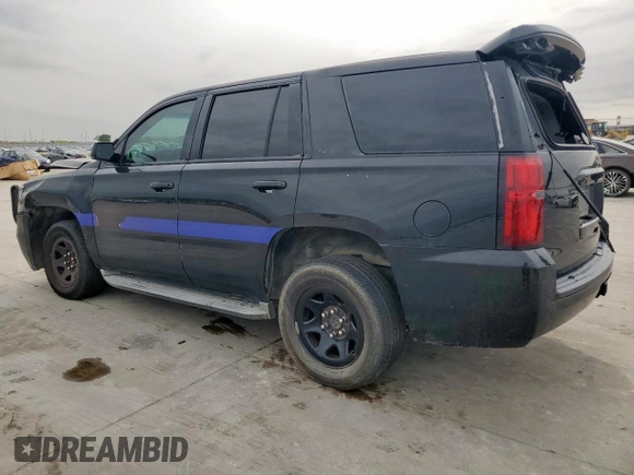 2015 Chevrolet Tahoe Commercial with VIN 1GNLC2EC1FR570376, listed as a Copart auction lot 47851215 with Not provided miles and Salvage title. Bid and sale history available at DreamBid. Image 2.