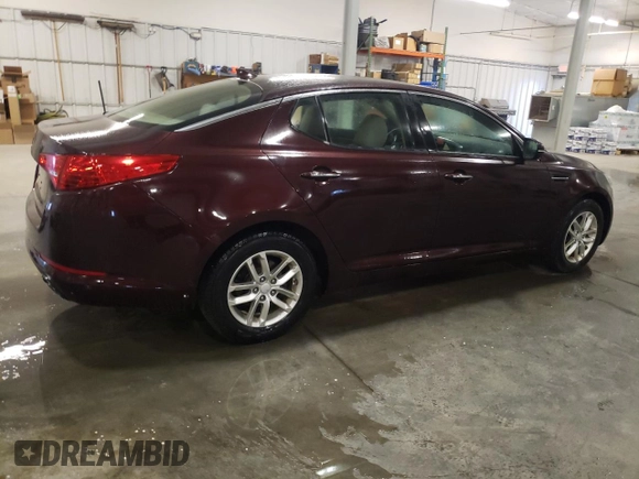 2012 Kia Optima LX with VIN 5XXGM4A77CG003650, listed as a Copart auction lot 53052995 with 167,673 mi miles and Clean Title. Bid and sale history available at carsss.com. Image 3.