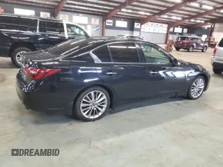 2018 Infiniti Q50 Luxe with VIN JN1EV7AR0JM431979, listed as a Copart auction lot 56108015 with 85,597 mi miles and Clean Title. Bid and sale history available at carsss.com. Image 3.