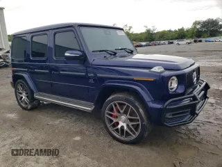 2020 Mercedes-Benz G 63 AMG with VIN W1NYC7HJ1LX340861, listed as a Copart auction lot 47805554 with 46,334 mi miles and Salvage Title. Bid and sale history available at DreamBid. Image 4.