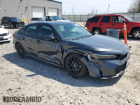 2025 Honda Civic Sport z VIN 2HGFE2F56SH547705, wystawiony jako Copart lot #55899805 z przebiegiem 15 423 mil mil oraz Szkoda całkowita • Salvage title. Historia ofert i sprzedaży dostępna na DreamBid. Obrazek 4.