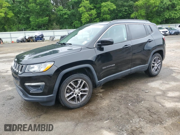 2017 Jeep Compass Latitude with VIN 3C4NJCBB3HT611495, listed as a Copart auction lot 55950525 with 66,051 mi miles and Non repairable. Bid and sale history available at DreamBid. Image 1.