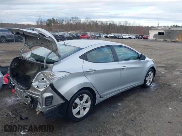 2011 Hyundai Elantra GLS with VIN 5NPDH4AE6BH038415, listed as a IAAI auction lot 41813602 with 186,039 mi miles. Bid and sale history available at carsss.com. Image 4.