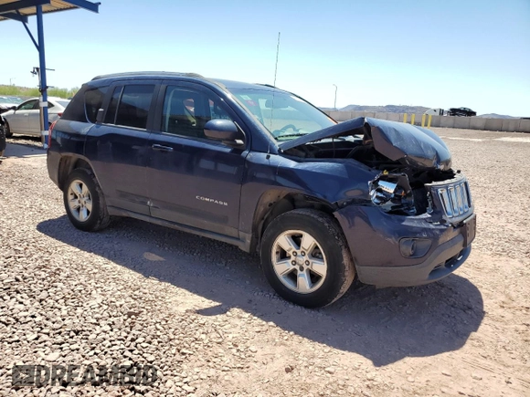2016 Jeep Compass Latitude z VIN 1C4NJCEAXGD735156, wystawiony jako Copart lot #56607755 z przebiegiem 163 996 mil mil oraz Szkoda całkowita • Salvage title. Historia ofert i sprzedaży dostępna na DreamBid. Obrazek 4.