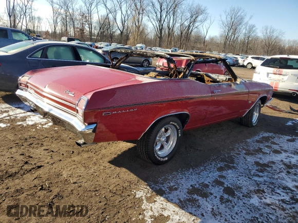 1969 Chevrolet Malibu с VIN 136679B346377, выставлен на аукционе Copart как лот 86370694 с пробегом Не указан миль и Списание • Salvage title. История ставок и продаж доступна на DreamBid. Изображение 3.