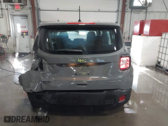 2020 Jeep Renegade Sport with VIN ZACNJAAB8LPL19375, listed as a IAAI auction lot 41233560 with 17,248 mi miles and . Bid and sale history available at carsss.com. Image 16.