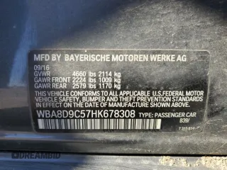 2017 BMW 3 Series 330i xDrive with VIN WBA8D9C57HK678308, listed as a Copart auction lot 54621445 with 92,654 mi miles and Salvage title. Bid and sale history available at DreamBid. Image 12.
