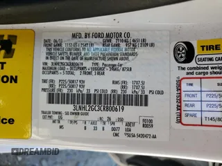 2012 Lincoln MKZ z VIN 3LNHL2GC3CR800619, wystawiony jako Copart lot #57872365 z przebiegiem 66 280 mil mil oraz Szkoda całkowita • Salvage title. Historia ofert i sprzedaży dostępna na DreamBid. Obrazek 12.