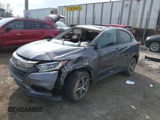 2022 Honda HR-V EX with VIN 3CZRU6H58NM704394, listed as a IAAI auction lot 41709238 with 65,401 mi miles. Bid and sale history available at carsss.com. Image 18.