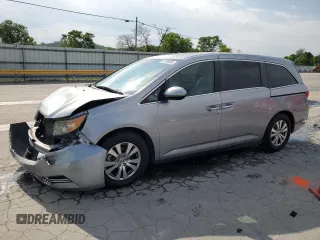 2016 Honda Odyssey EX-L with VIN 5FNRL5H66GB132308, listed as a Copart auction lot 55299495 with 143,174 mi miles and Salvage Title. Bid and sale history available at DreamBid. Image 1.