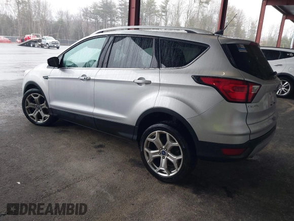 2019 Ford Escape Titanium with VIN 1FMCU9J9XKUA37695, listed as a IAAI auction lot 41868388 with 50,095 mi miles. Bid and sale history available at carsss.com. Image 3.