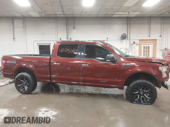 2017 Ford F-150 XL with VIN 1FTFW1EF0HFA15361, listed as a IAAI auction lot 41475384 with 94,736 mi miles and . Bid and sale history available at DreamBid. Image 14.
