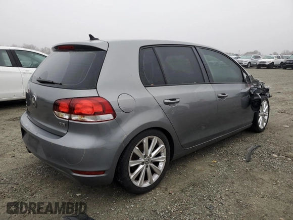 2012 Volkswagen Golf TDI with VIN WVWNM7AJ0CW151741, listed as a Copart auction lot 86018434 with 124,794 mi miles and Clean title. Bid and sale history available at DreamBid. Image 3.