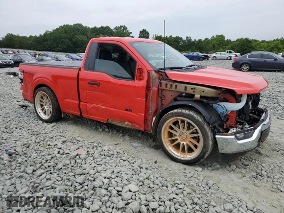 2023 Ford F-150 XL with VIN 1FTMF1C53PKF64009, listed as a Copart auction lot 58383215 with 8,655 mi miles and Salvage title. Bid and sale history available at DreamBid. Image 4.
