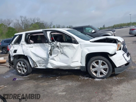 2017 GMC Terrain SLE with VIN 2GKALMEK6H6325093, listed as a IAAI auction lot 41876055 with 100,246 mi miles and . Bid and sale history available at carsss.com. Image 13.