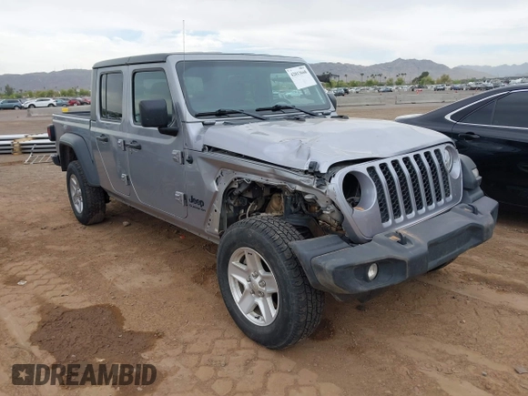 2020 Jeep Gladiator Sport S with VIN 1C6HJTAG1LL141165, listed as a IAAI auction lot 42013668 with 176,107 mi miles. Bid and sale history available at carsss.com. Image 1.