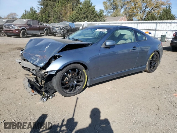 2006 Infiniti G35 Coupe with VIN JNKCV54E26M704458, listed as a Copart auction lot 78372694 with 141,442 mi miles and Salvage Title. Bid and sale history available at carsss.com. Image 1.