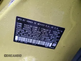 2015 Honda Fit EX with VIN 3HGGK5G80FM769753, listed as a Copart auction lot 82229354 with 101,079 mi miles and Salvage title. Bid and sale history available at DreamBid. Image 13.