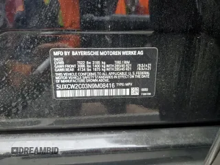 2022 BMW X7 xDrive40i z VIN 5UXCW2C03N9M08416, wystawiony jako Copart lot #57808645 z przebiegiem 38 424 mil mil oraz Szkoda całkowita • Salvage title. Historia ofert i sprzedaży dostępna na DreamBid. Obrazek 13.