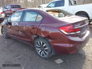2015 Honda Civic Sedan EX-L with VIN 19XFB2F98FE288744, listed as a IAAI auction lot 41917521 with 113,860 mi miles. Bid and sale history available at carsss.com. Image 3.