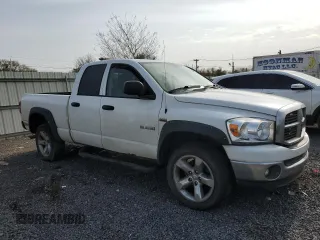 2008 Dodge 1500 SLT with VIN 1D7HU182X8S596744, listed as a Copart auction lot 53064785 with 199,110 mi miles and Salvage Title. Bid and sale history available at DreamBid. Image 4.