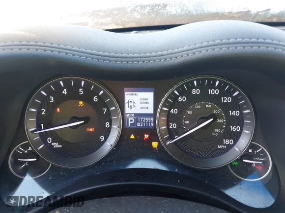 2011 Infiniti M with VIN JN1BY1AP6BM320568, listed as a IAAI auction lot 41769021 with 172,599 mi miles and . Bid and sale history available at DreamBid. Image 7.