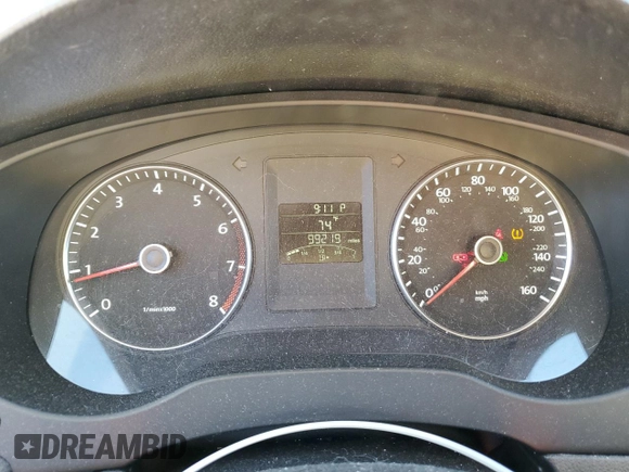 2012 Volkswagen Jetta SE with VIN 3VWDP7AJXCM411045, listed as a Copart auction lot 55111105 with 99,219 mi miles and Salvage title. Bid and sale history available at DreamBid. Image 9.