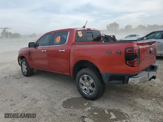 2024 Ford Ranger LARIAT with VIN 1FTER4KH2RLE38343, listed as a Copart auction lot 77941904 with 0 mi miles and Salvage Title. Bid and sale history available at carsss.com. Image 2.
