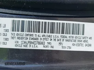 2014 Jeep Patriot Altitude with VIN 1C4NJPBA4ED786063, listed as a IAAI auction lot 42174337 with 96,398 mi miles and . Bid and sale history available at DreamBid. Image 9.