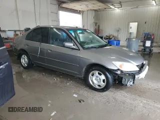 2005 Honda Civic with VIN JHMES96655S014986, listed as a Copart auction lot 53969255 with 249,499 mi miles and Salvage Title. Bid and sale history available at DreamBid. Image 4.